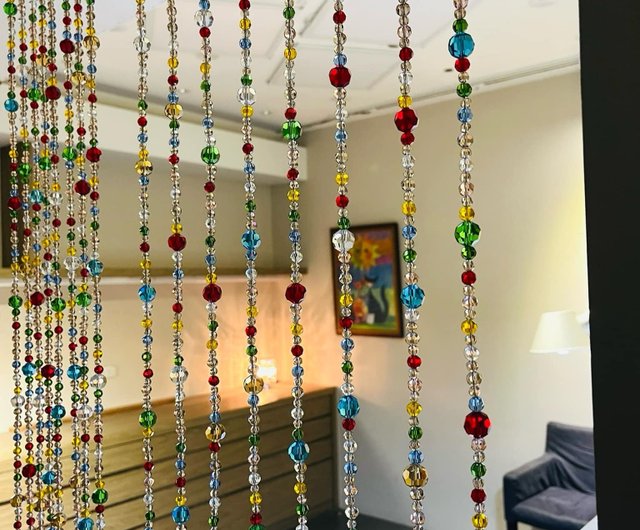 水晶帘子珠帘设计灵感：打造独特空间氛围的技巧与案例解析(图1)