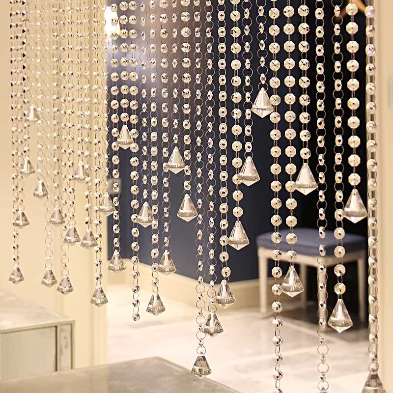 高端水晶帘子珠窗帘怎么选？材质款式全解析！(图1)