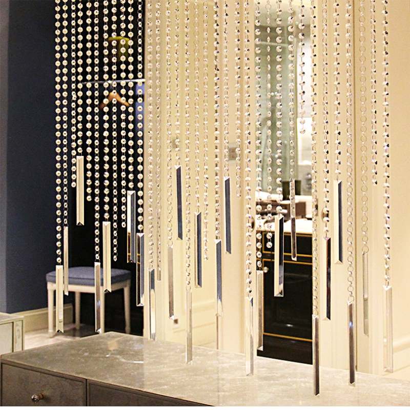 高端水晶帘子珠窗帘怎么选？材质款式全解析！(图2)