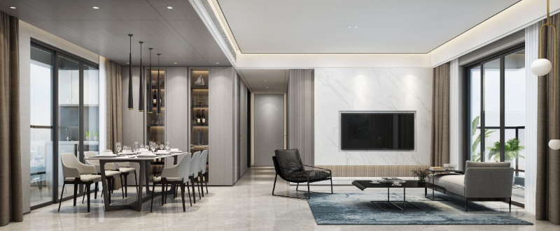 灵泉装饰新品发布：客厅与餐厅珠帘设计趋势解析(图1)