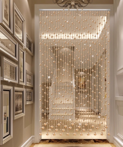 家居装饰趋势更新：水晶帘子珠定制成高端家庭与样板间热门选择(图3)