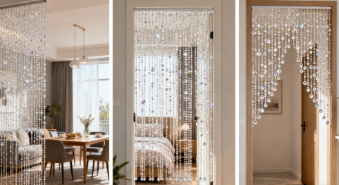 水晶帘子珠窗帘选购技巧，一分钟教你做选择(图3)