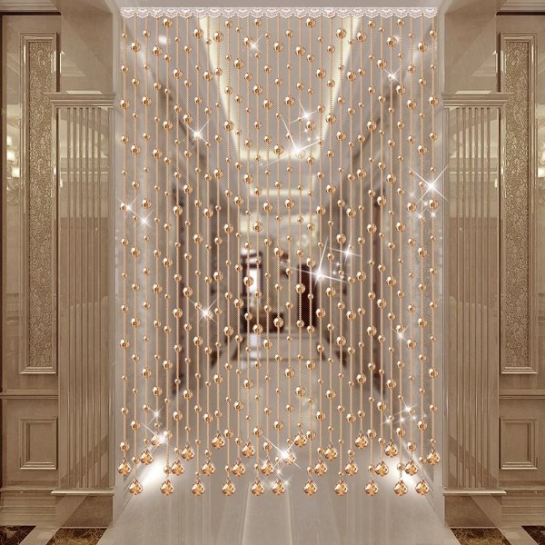 灵泉装饰设计案例 - 高端水晶珠帘空间定制与家居美学呈现(图2)