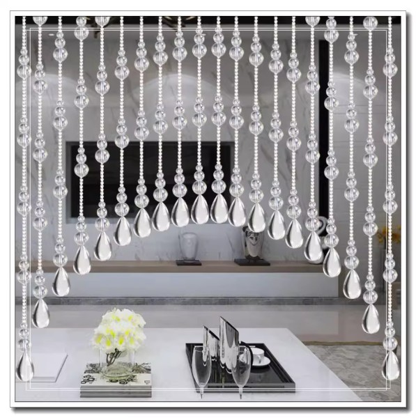 灵泉装饰设计案例 - 高端水晶珠帘空间定制与家居美学呈现(图3)