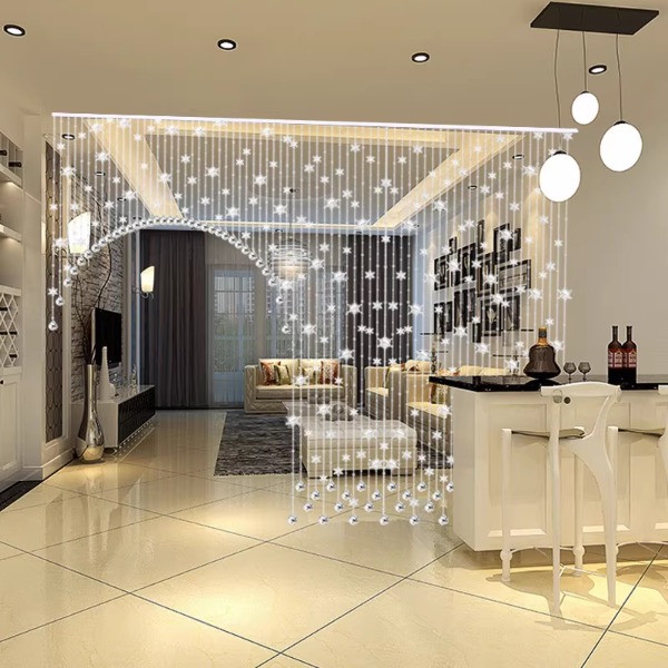 【如何运用水晶帘子珠、窗帘打造奢华空间】(图1)