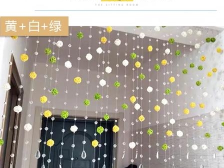 灵泉装饰：北欧风家居的通透美学，水晶帘与窗帘的温柔叙事(图1)