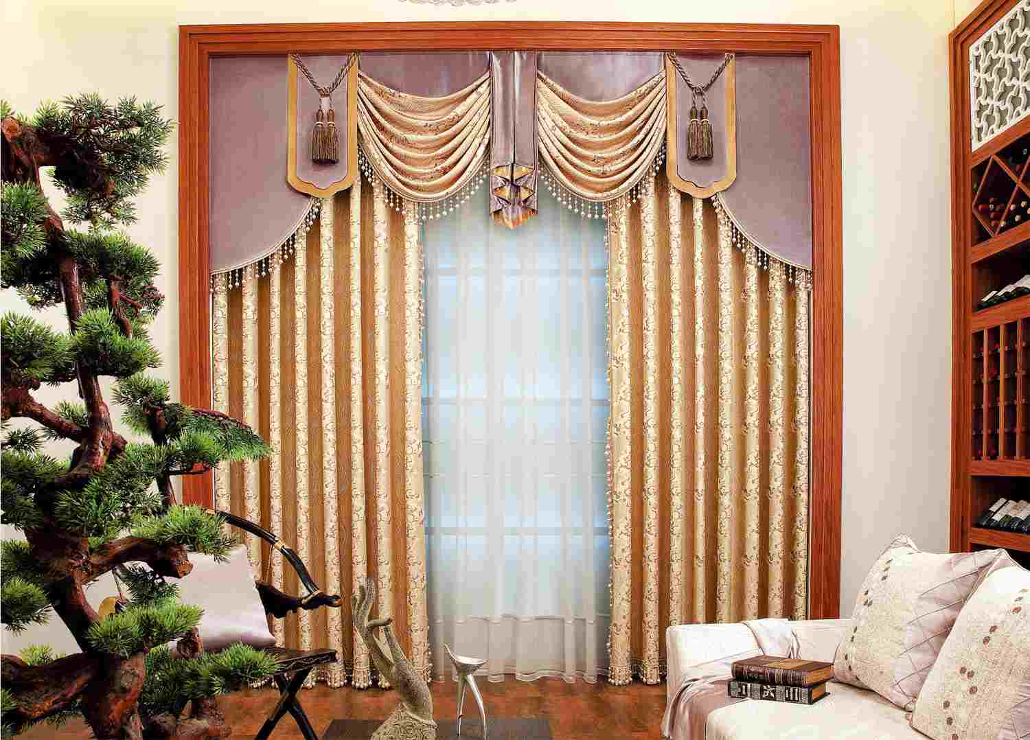 推荐中式窗帘:优雅与传统的完美结合(图3) 推荐中式窗帘:优雅与传统的完美结合(图3)